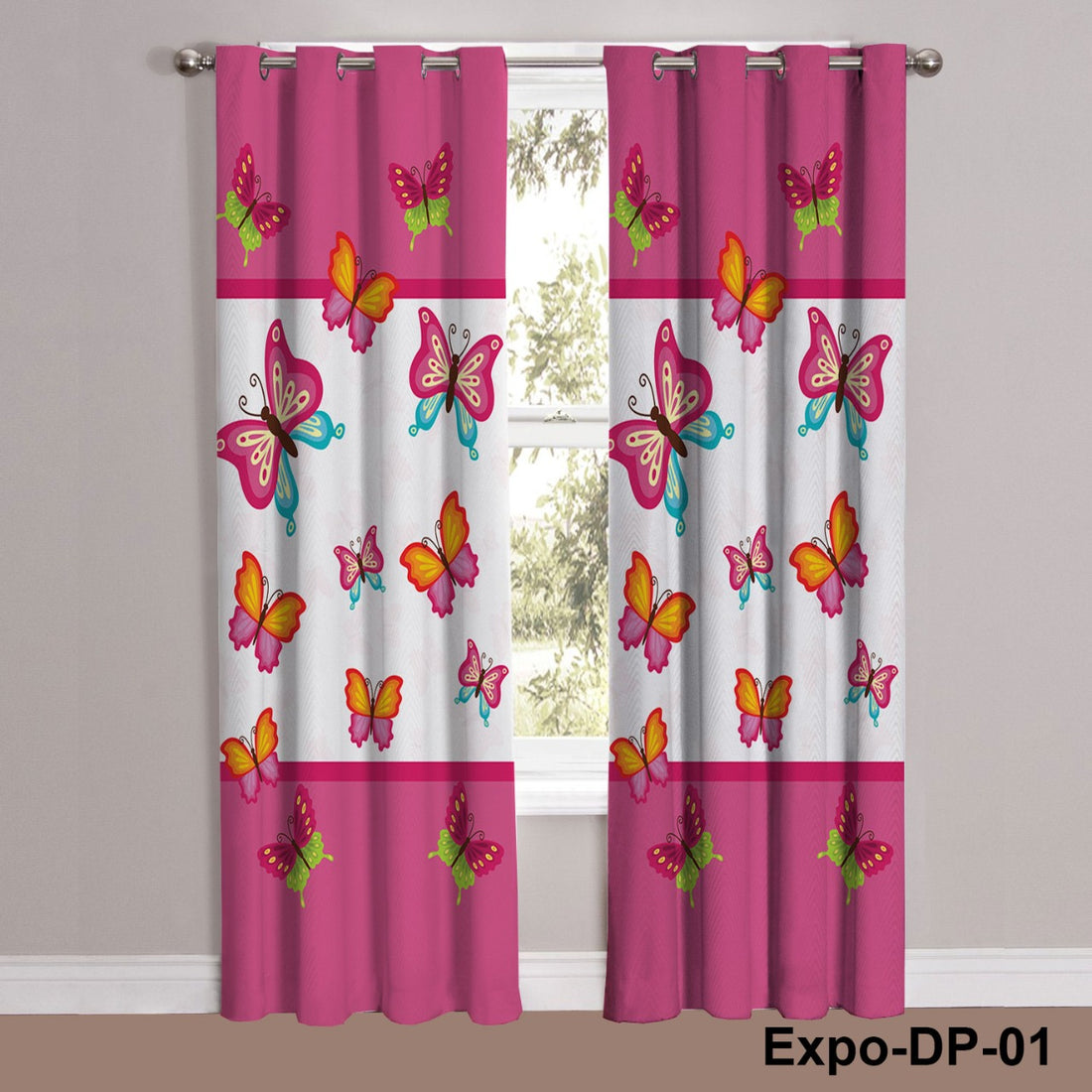 Digital Printed Butterfly Curtain
