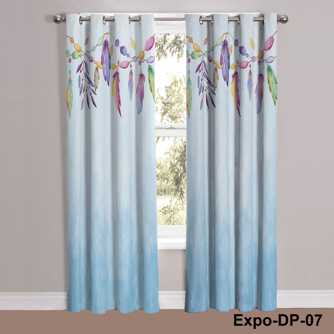 Digital Printed Dreamcatcher-patterned  Curtains