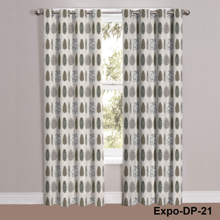 Digital Printed Pine Cones design Curtain